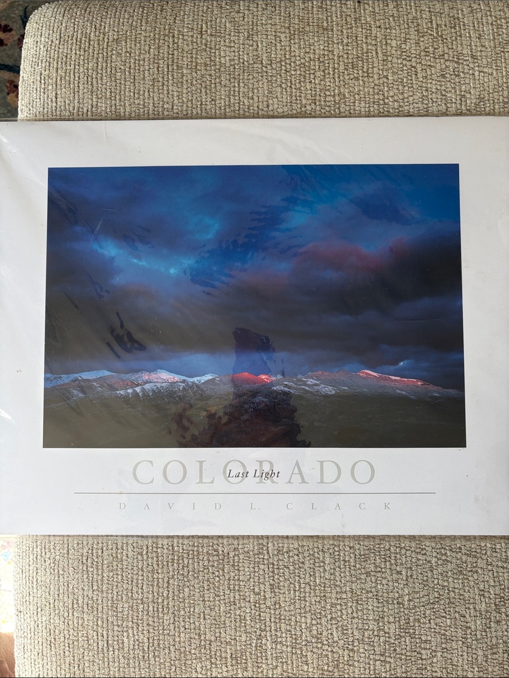 David L. Clack 'Colorado Last Light' Art Print in Blue and Black